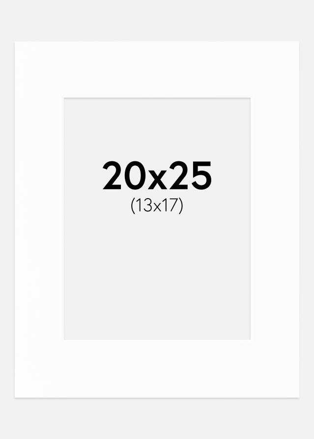 Paspartú Canson Blanco (Borde interior blanco) 20x25 cm (13x17)