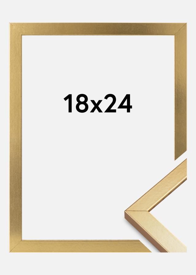 Marco Minerva Vidrio acrílico Dorado 18x24 cm