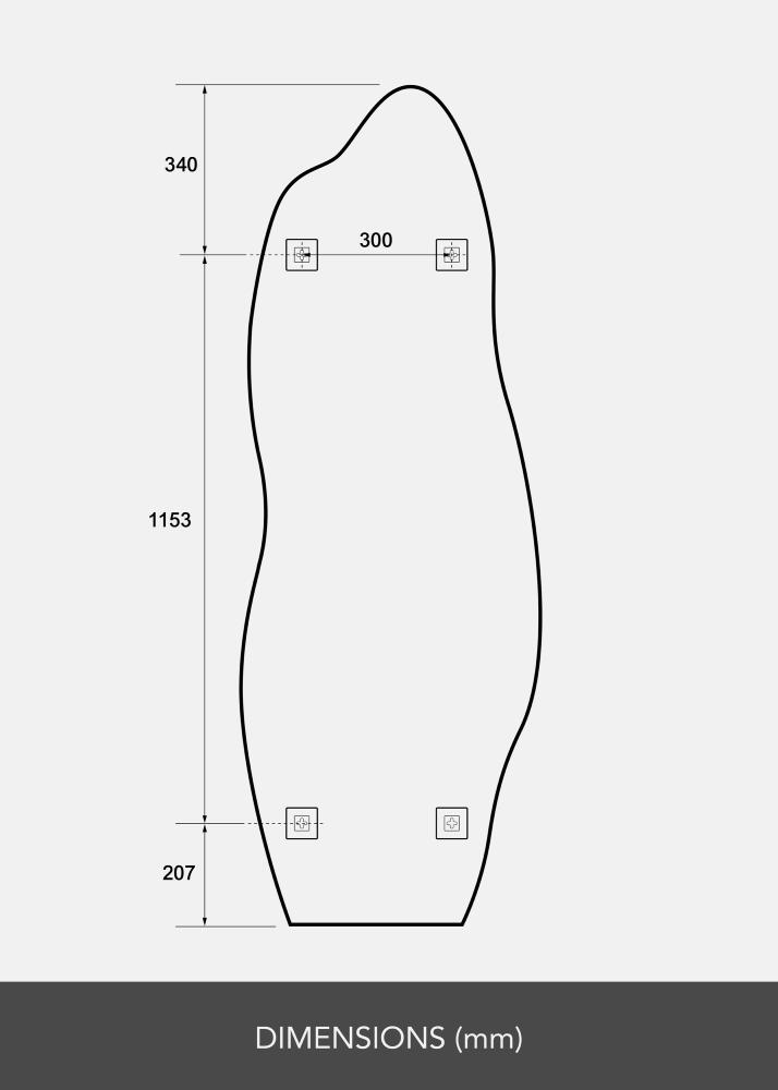 Espejo Echo 60x170 cm