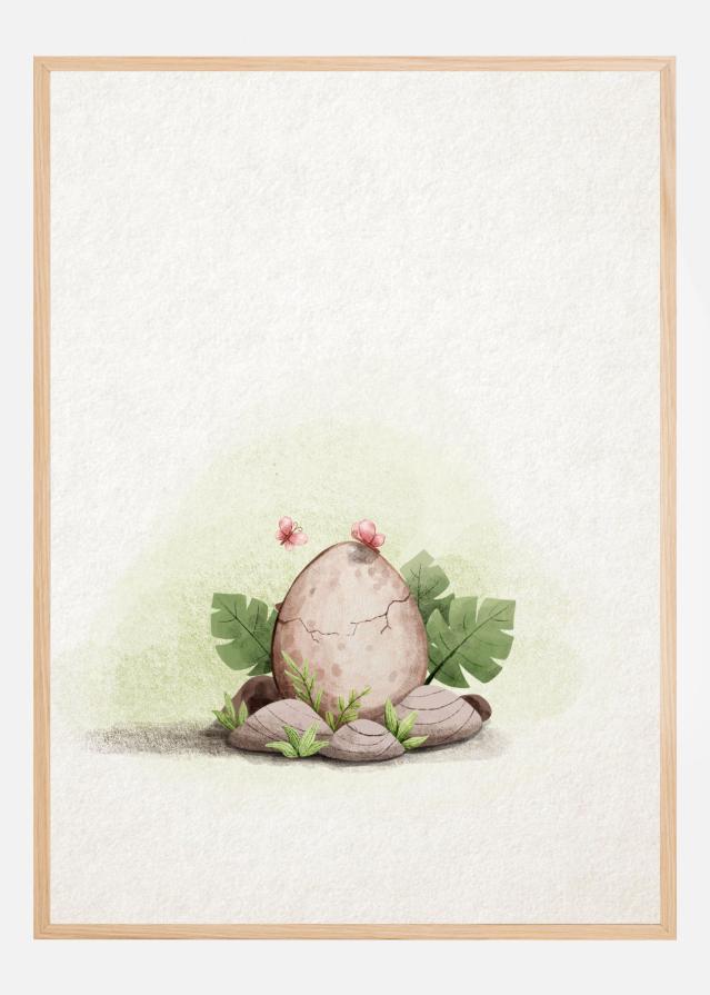 Kawaii Dinosaur Póster