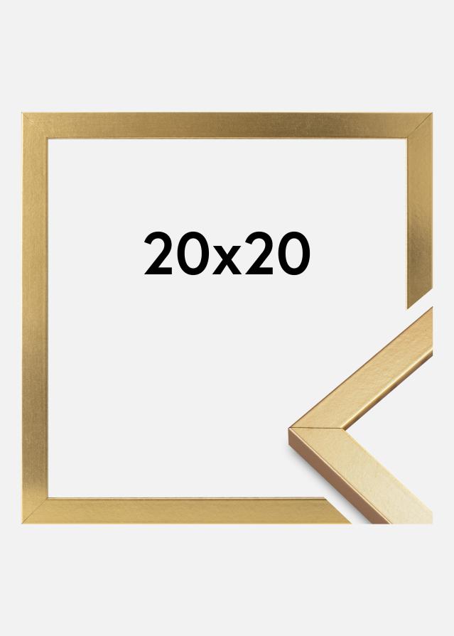 Marco Minerva Vidrio acrílico Dorado 20x20 cm