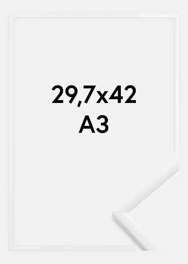 Marco New Lifestyle Vidrio acrílico Blanco 29,7x42 cm (A3)