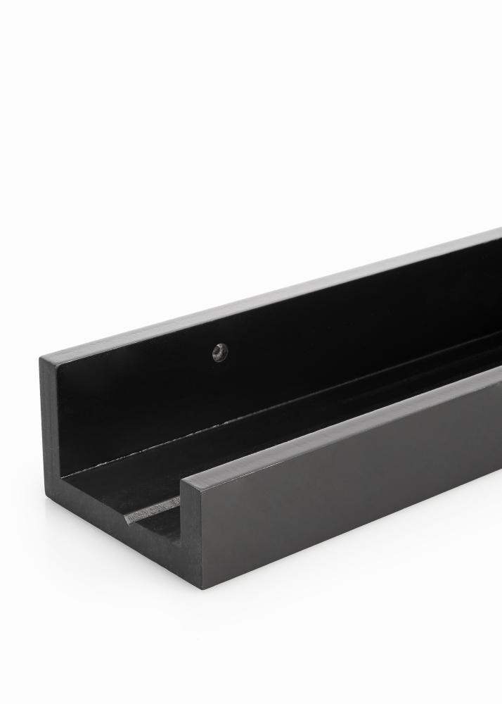 KAILA Estante de Cuadros Negro 140 cm