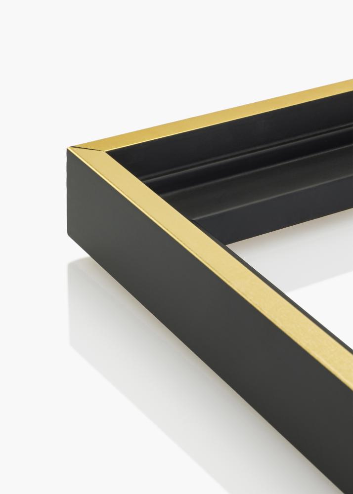 Marco para lona Tacoma Negro/Dorado 30x80 cm