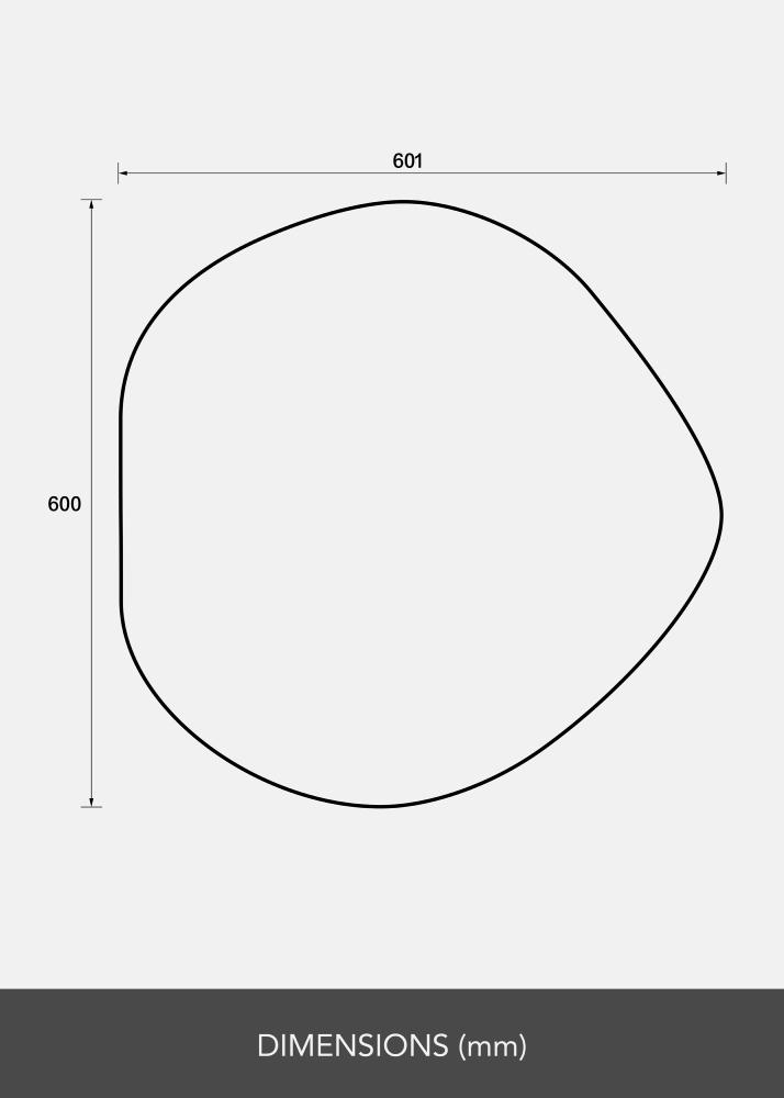 Espejo Crystal Clear 60x60 cm