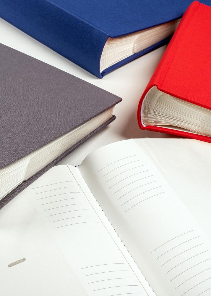 Cloth Álbum De líneas Rojo - 200 Fotos en formato 10x15 cm