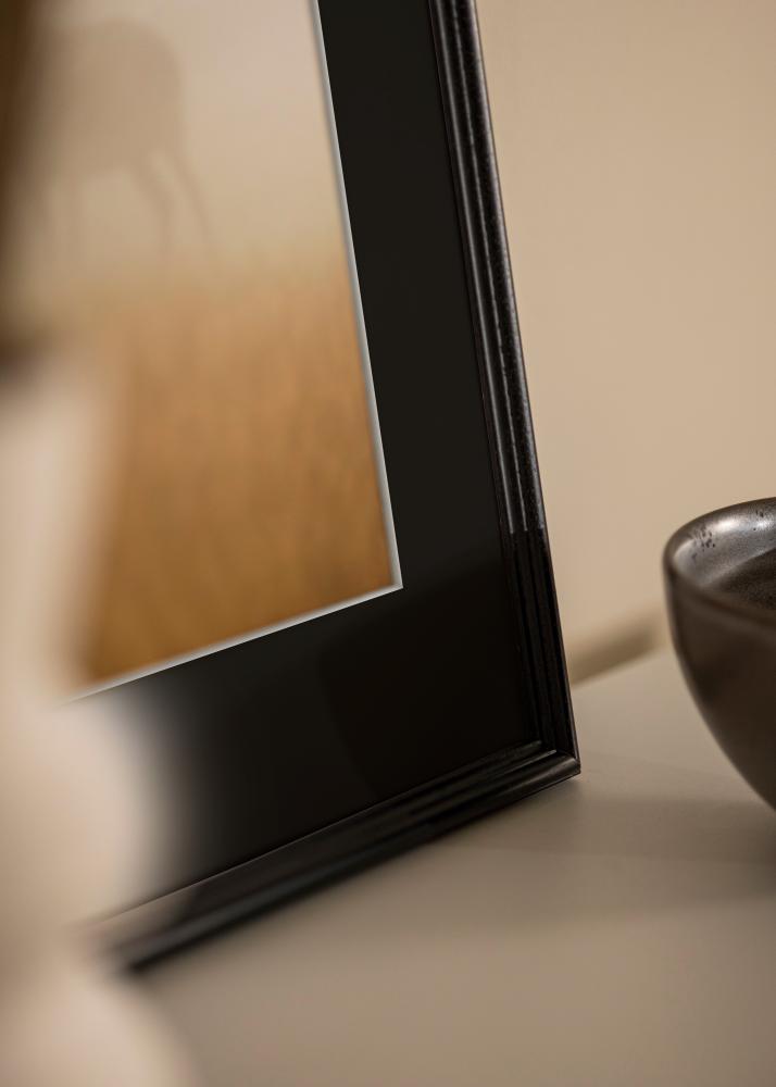 Marco Horndal Negro 50x60 cm - Paspartú Negro 14x18 inches