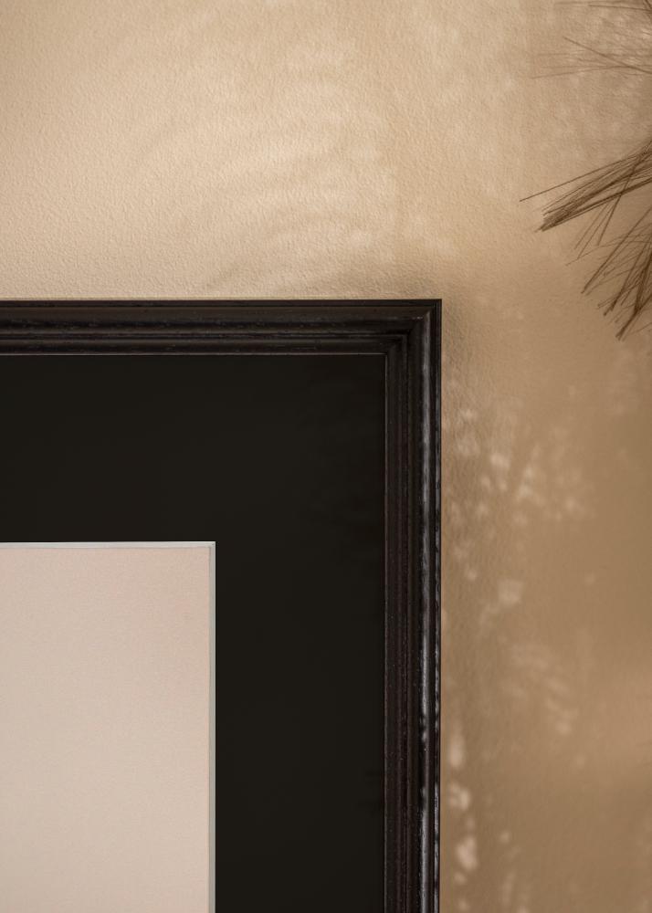 Marco Horndal Negro 50x60 cm - Paspartú Negro 14x18 inches