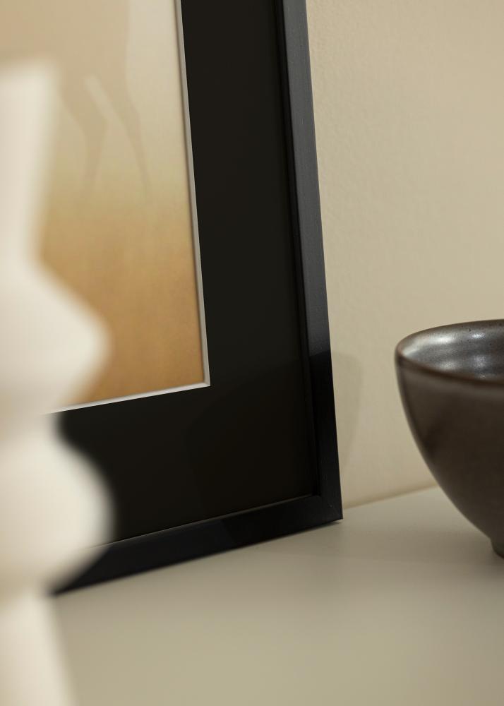 Marco Edsbyn Negro 20x30 cm - Paspartú Negro 15x21 cm (A5)