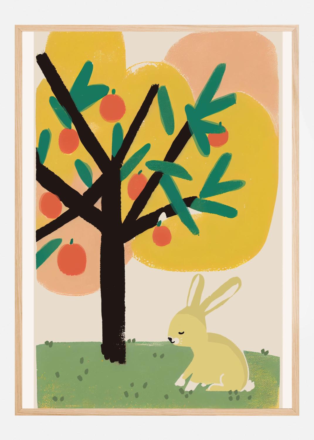 Product Image for Bunny Under Apple Tree Póster (21x29.7 cm (A4))
