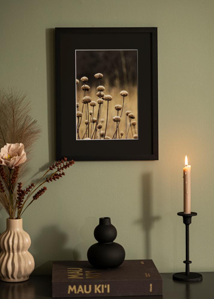 Marco Selection Negro 13x18 cm - Paspartú Negro 9x12 cm