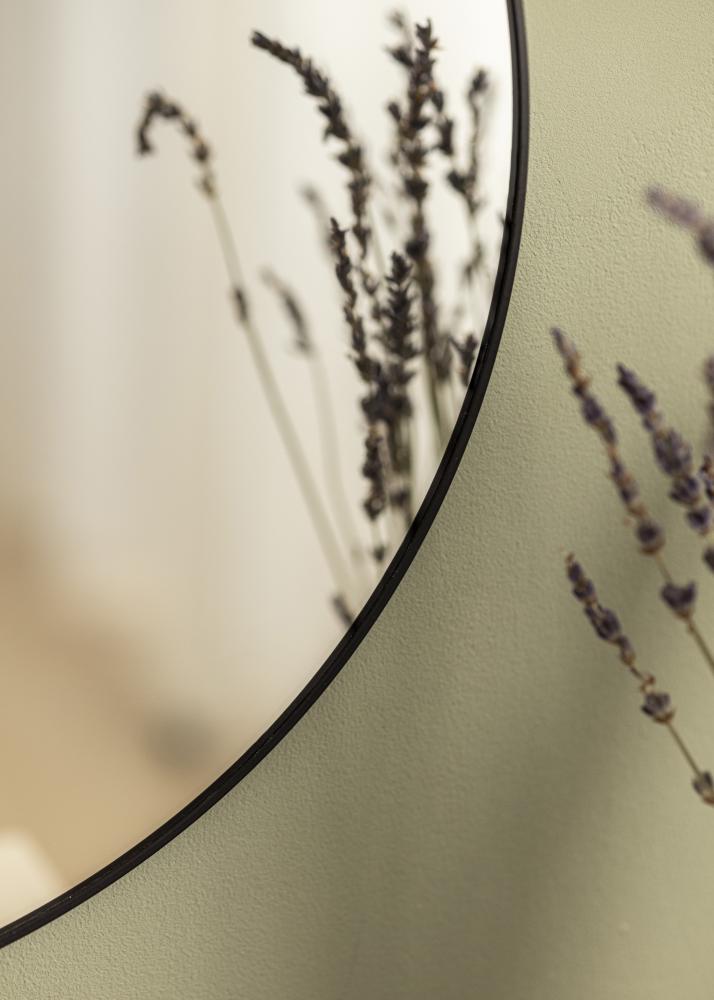 KAILA Round Mirror - Thin Black 40 cm Ø