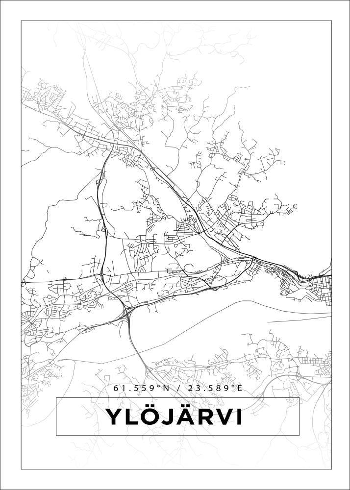Mapa - Ylöjärvi - Cartel blanco