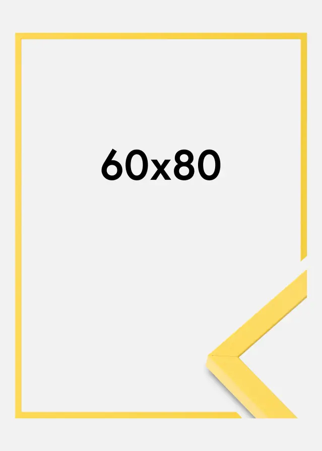 Colorful Vidrio acrílico Amarillo 60x80 cm