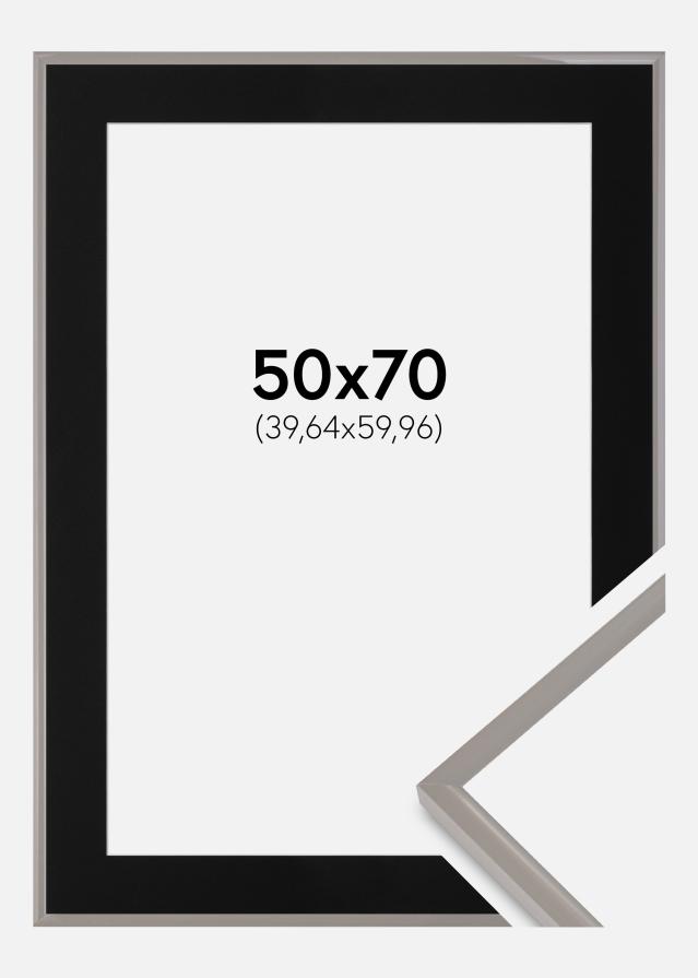 Marco New Lifestyle Earth Grey 50x70 cm - Paspartú Negro 16x24 inches