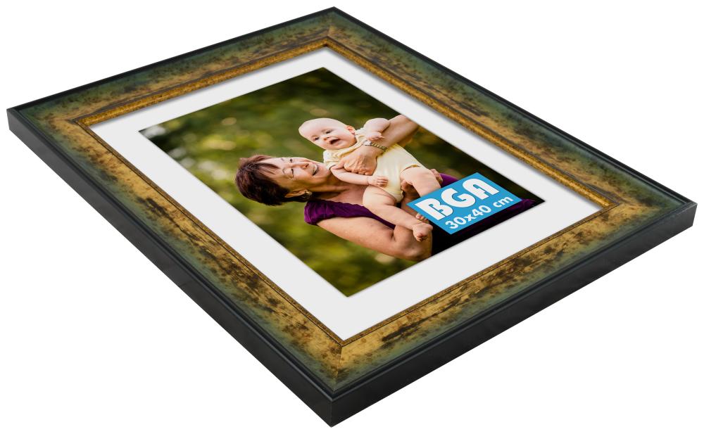 Marco Roxen Dorado manchado - Tamaño personalizable