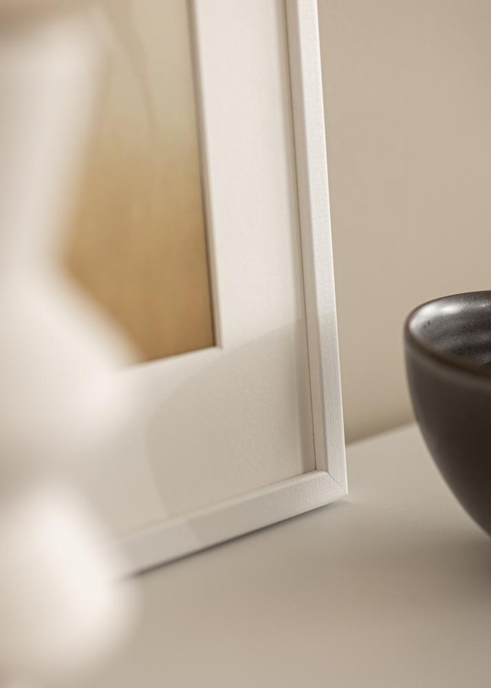 Marco Kaspar Blanco 50x70 cm - Paspartú Blanco 16x24 inches