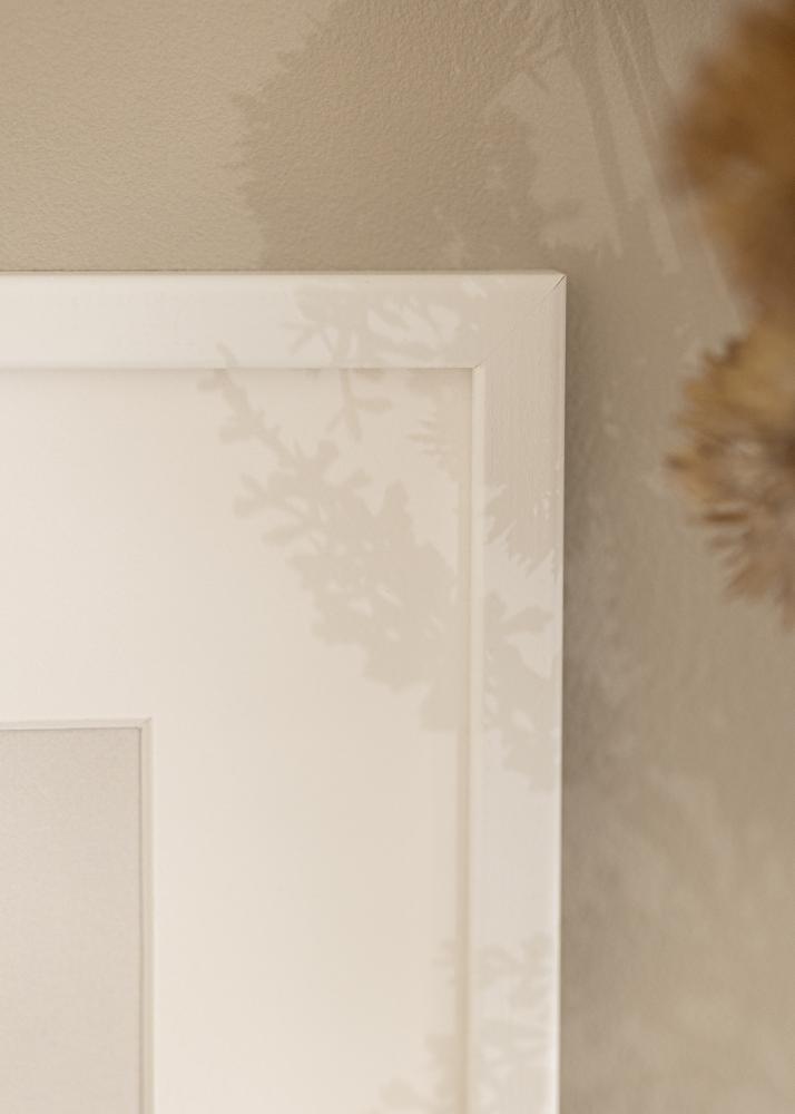 Marco Kaspar Blanco 50x70 cm - Paspartú Blanco 16x24 inches