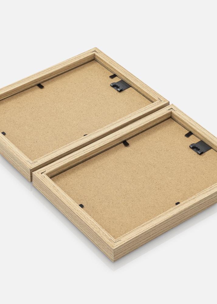 Marco plegable Roble maciza 10x15 cm