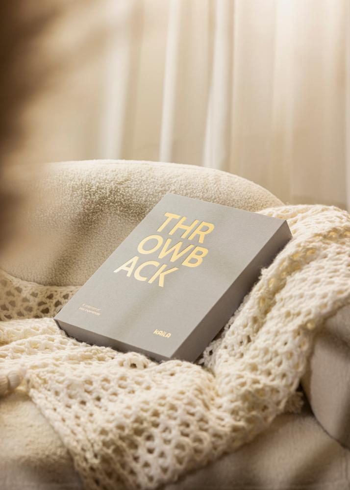 KAILA THROWBACK Grey - Coffee Table Photo Álbum (60 Páginas negras / 30 hojas)