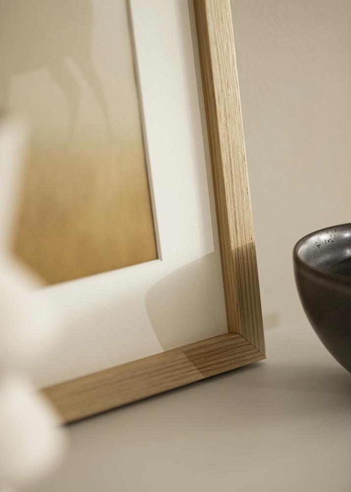 Marco Blocky Vidrio acrílico Roble 90x130 cm