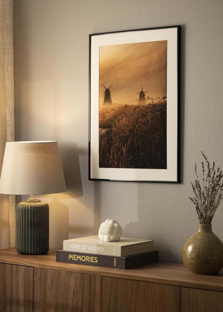 Marco BGA Modern Style Vidrio acrílico Negro 10x10 cm