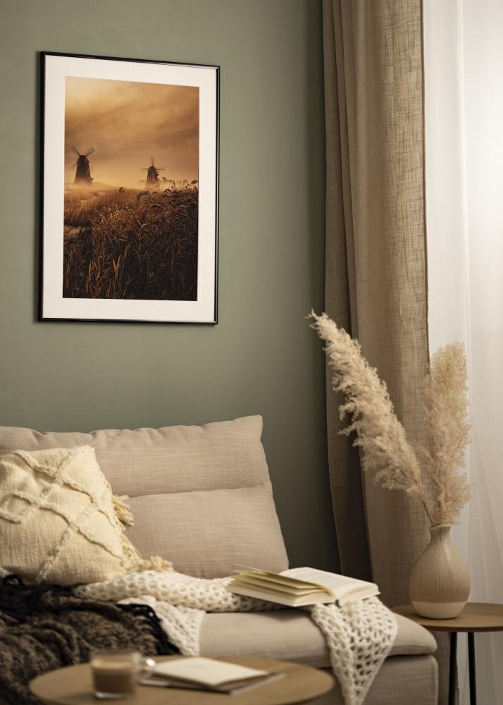 Marco BGA Modern Style Vidrio acrílico Negro 10x10 cm