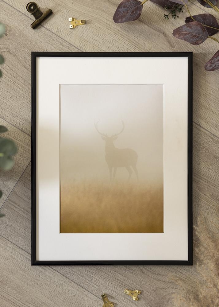 Marco BGA Modern Style Vidrio acrílico Negro 10x10 cm