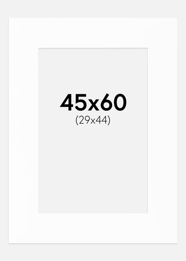 Paspartú Canson Blanco (Borde interior blanco) 45x60 cm (29x44)