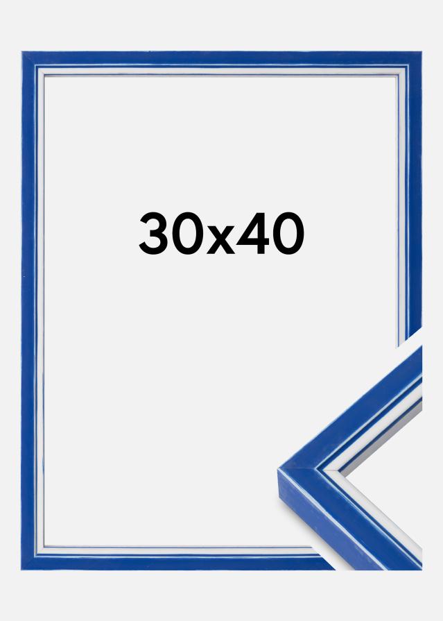 Marco Diana Vidrio acrílico Azul 30x40 cm