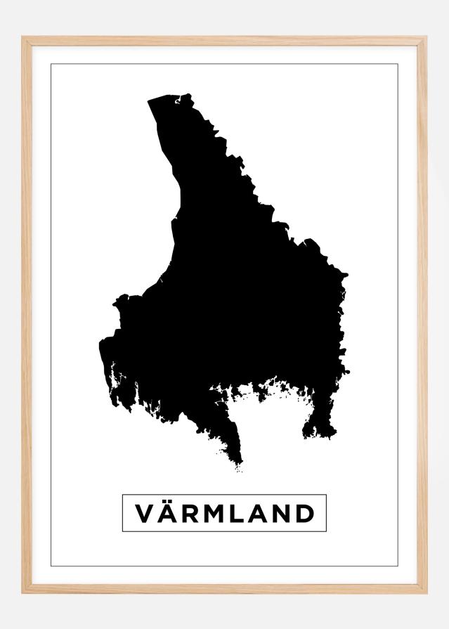 Mapa - Värmland - Cartel Blanco
