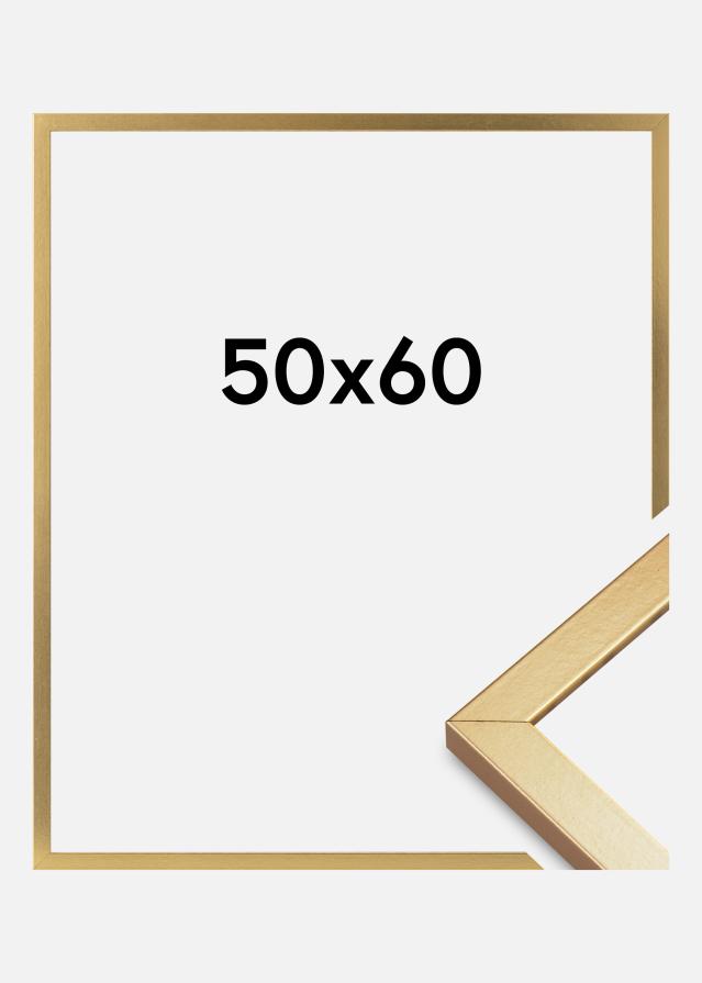 Marco Minerva Vidrio acrílico Dorado 50x60 cm