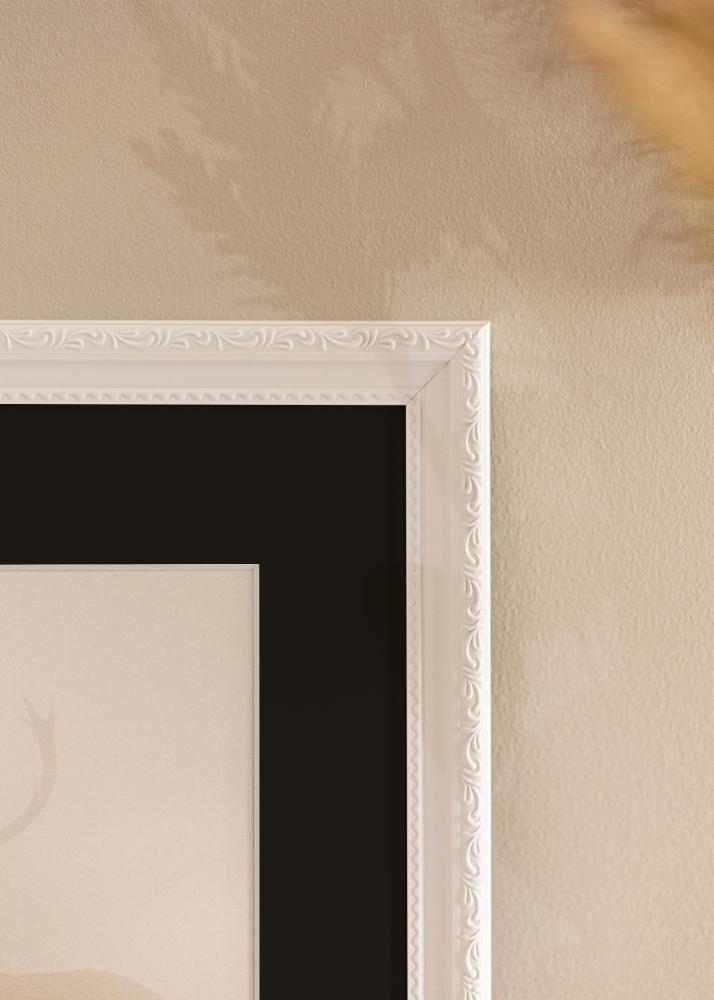 Marco Abisko Blanco 30x40 cm - Paspartú Negro 18x27 cm