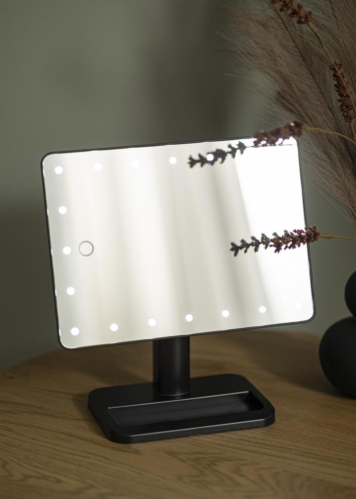 KAILA Espejo tocador Foot Negro 18x30 cm