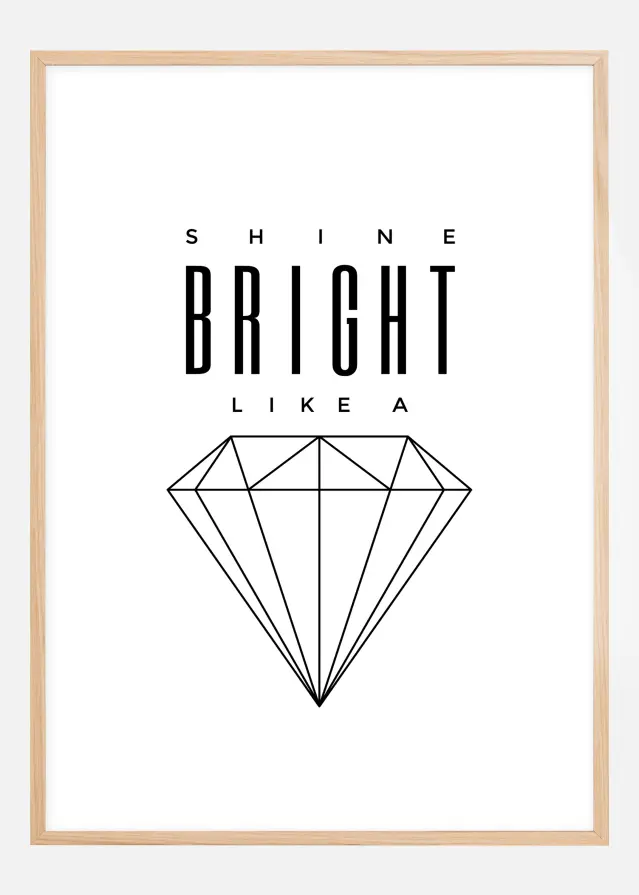 Shine Bright like a diamond Póster
