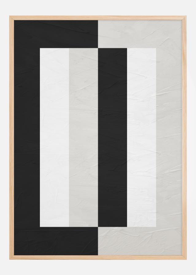 Black and White Line Art l Póster