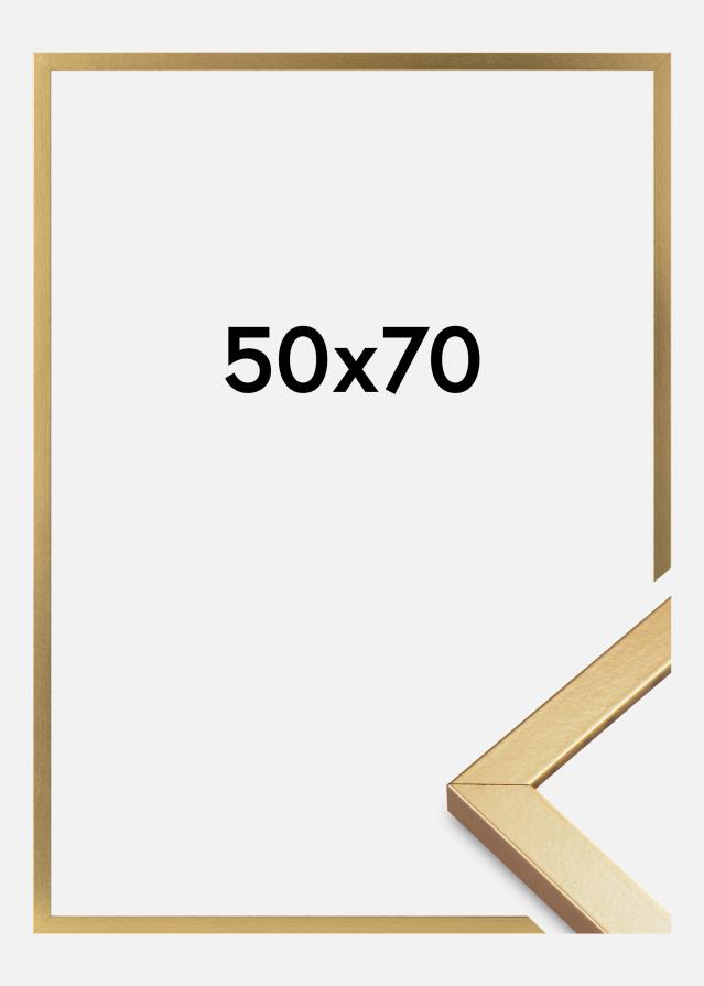 Marco Minerva Vidrio acrílico Dorado 50x70 cm