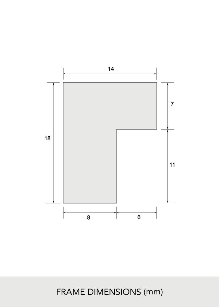 Marco Roble Macizo Akrylglas 21x29,7 cm (A4)