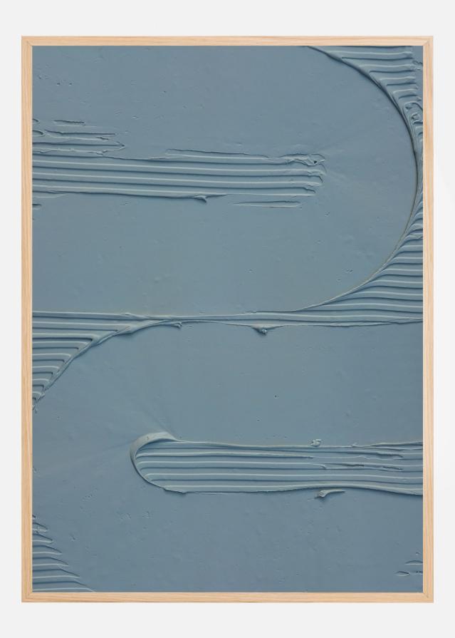 Mud Texture Blue II Póster