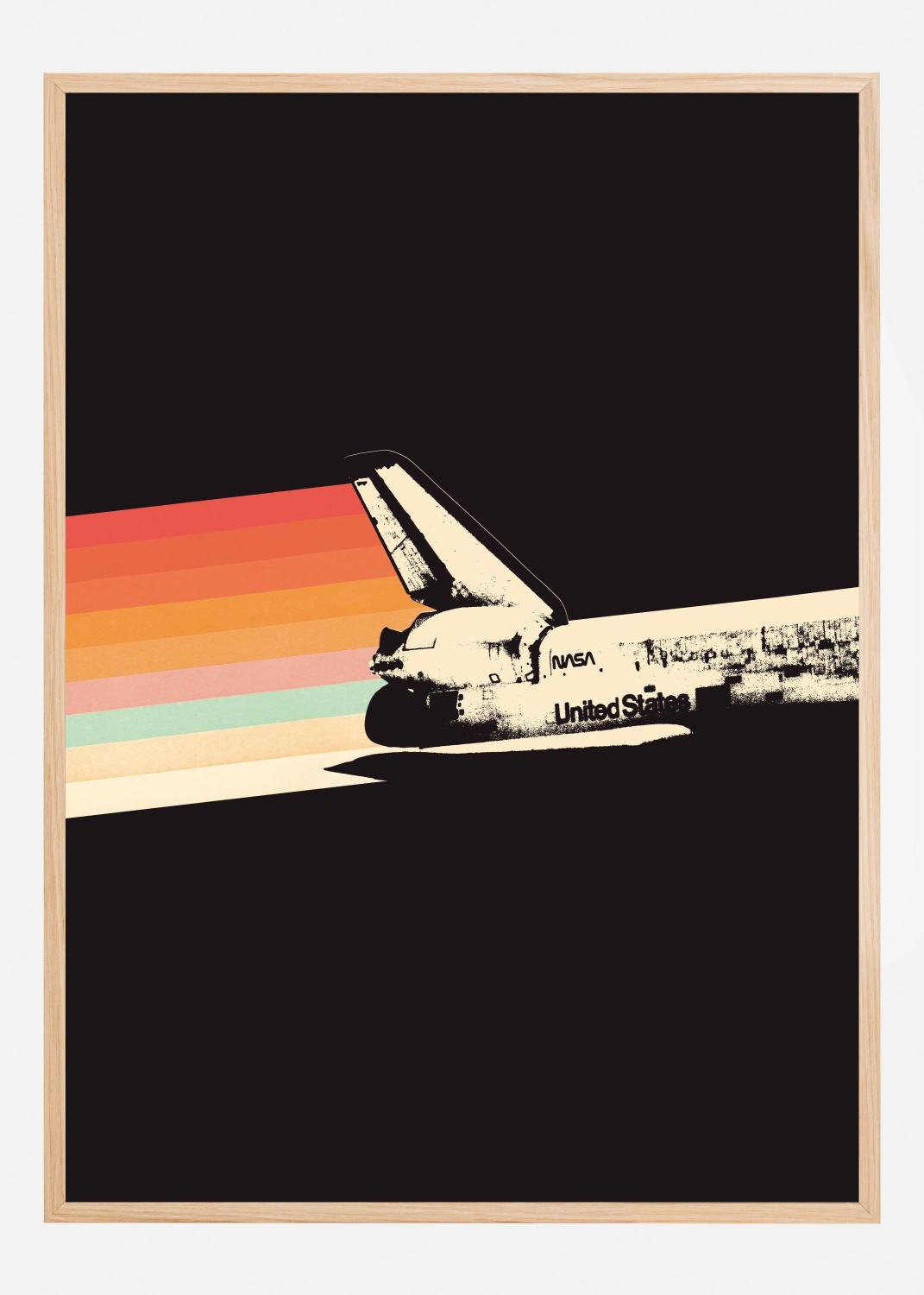 Product Image for Space Ship Rainbow Póster (50x70 cm)