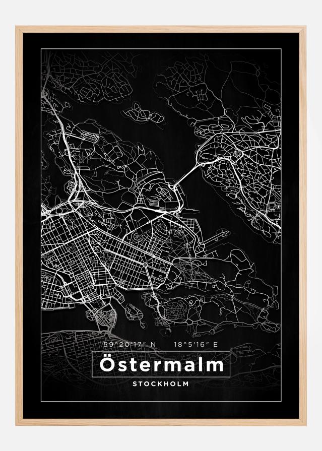 Mapa - Östermalm - Cartel Negro