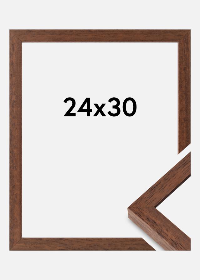 Marco Hermes Vidrio acrílico Teca 24x30 cm