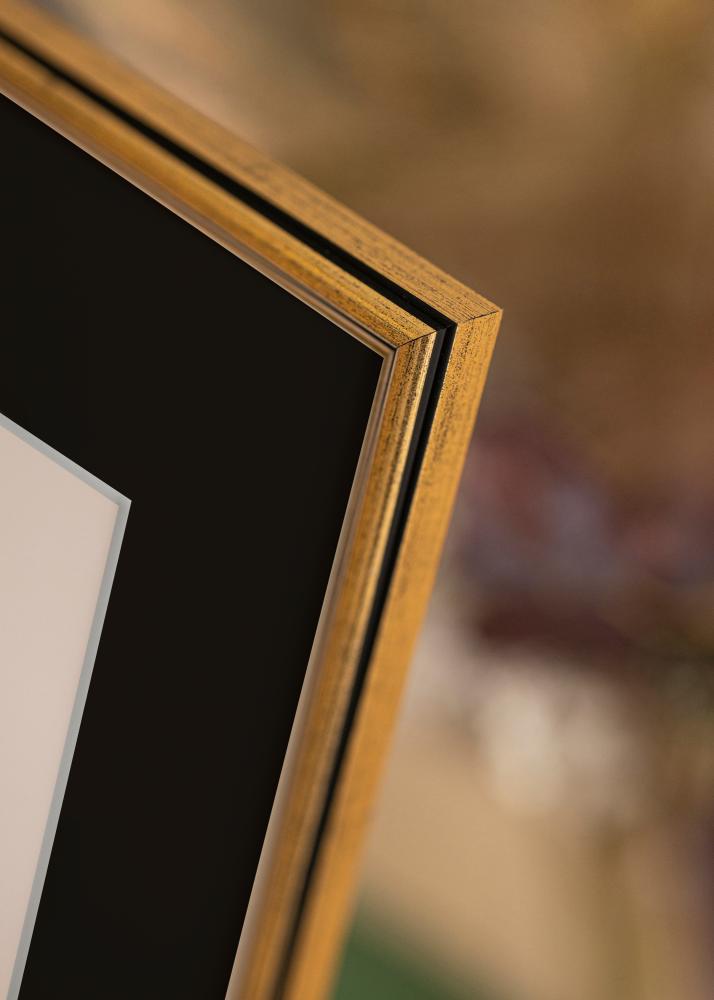 Marco Horndal Dorado 50x60 cm - Paspartú Negro 14x18 inches