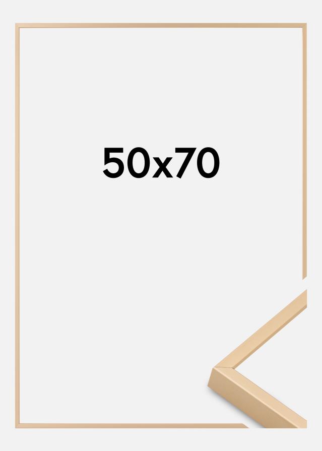 Marco de aluminio Vidrio acrílico Latón 50x70 cm