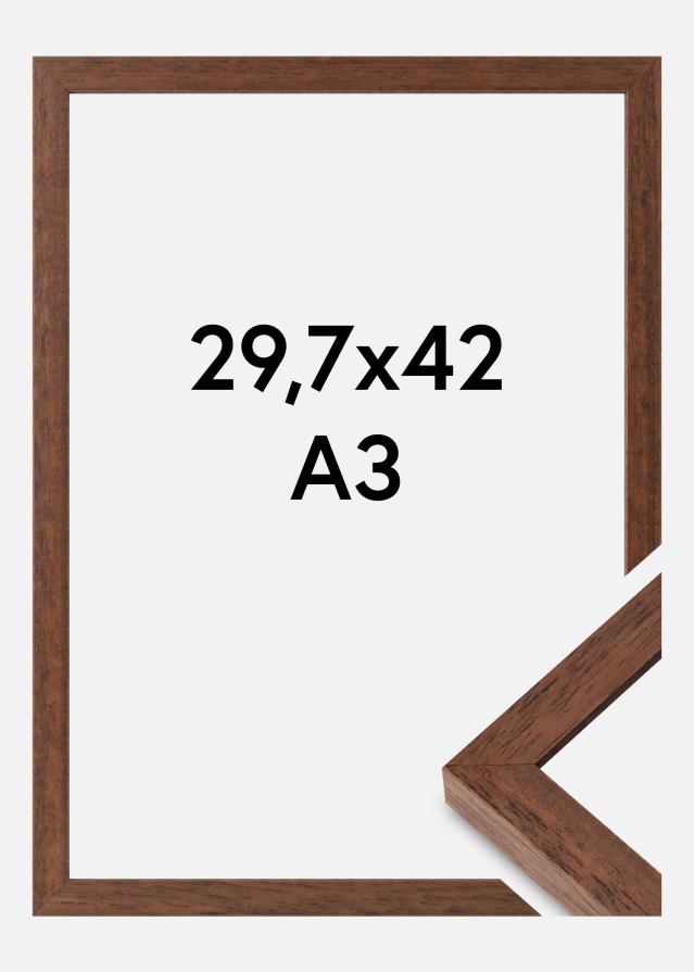 Marco Hermes Vidrio acrílico Teca 29,7x42 cm (A3)