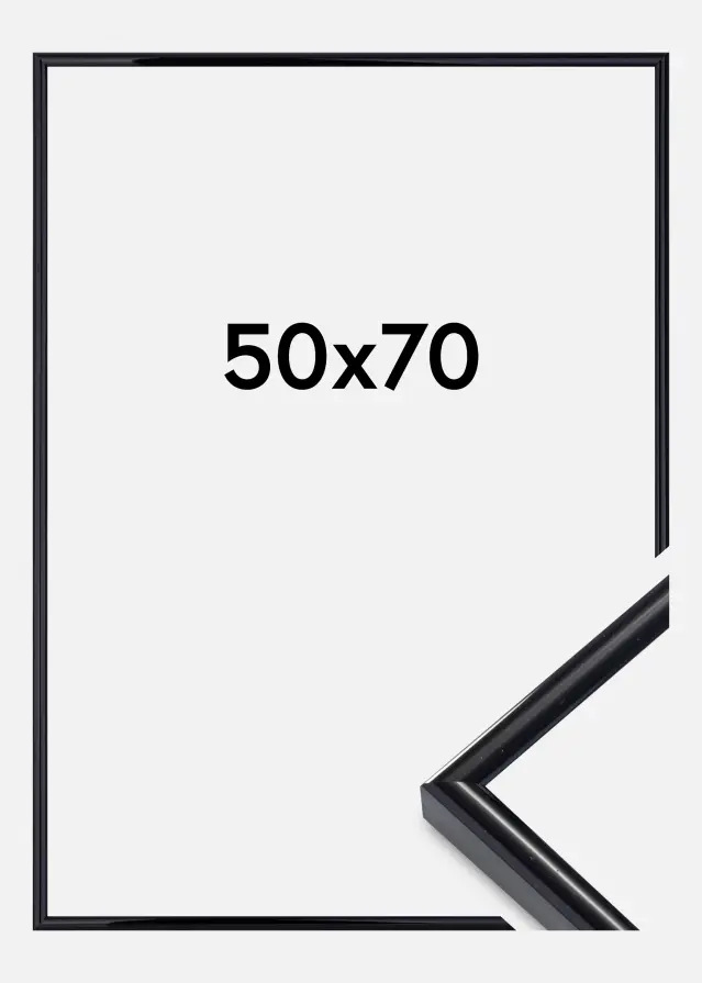 Marco Victoria Vidrio acrílico Negro 50x70 cm