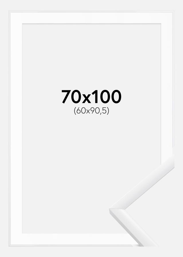 Marco New Lifestyle Blanco 70x100 cm - Paspartú Blanco 61x91,5 cm