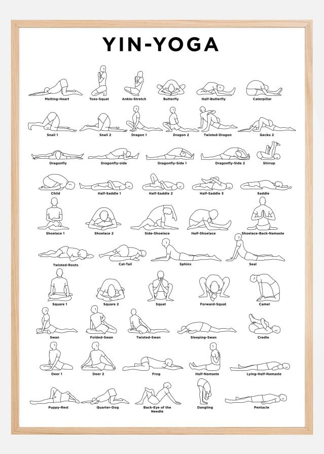 Yoga - White Póster