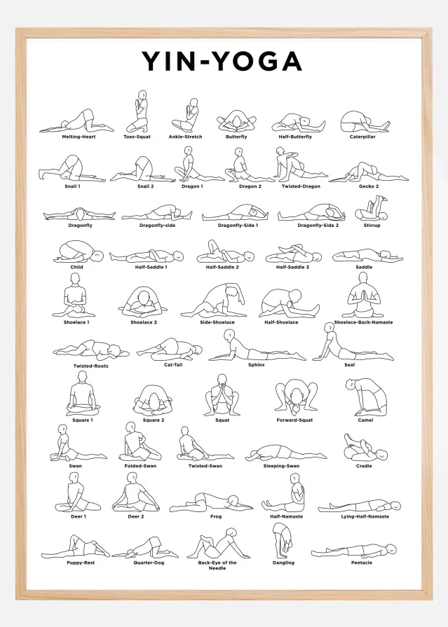 Yoga - White Póster