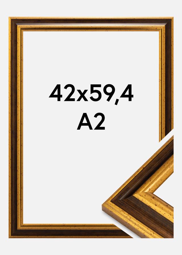 Marco Aberystwyth Vidrio acrílico Oro 42x59,4 cm (A2)